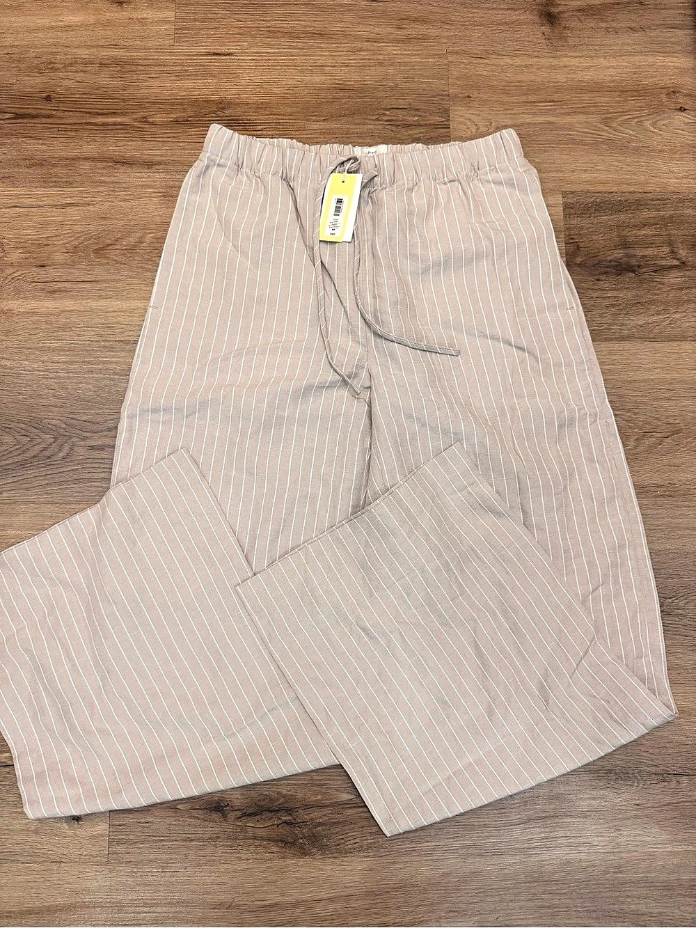 Aritzia Wilfred Lodge Pant – Cruise Linen Stripe – Size S 🤍 NWT